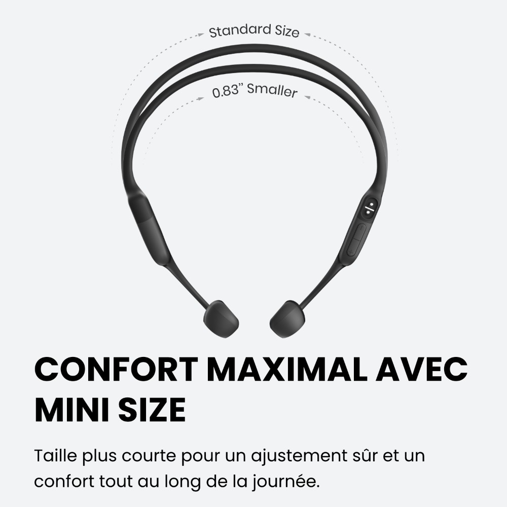 OpenRun Mini -Noir Casque à conduction osseuse