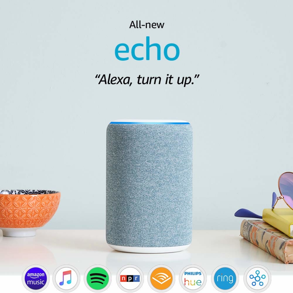 ECHO 3 - Bleu gris Enceinte connectée avec Alexa - Image 2