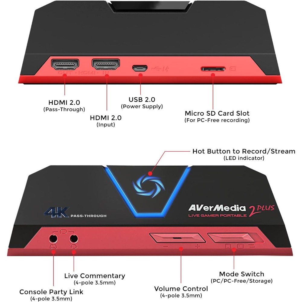 Boîtier d'acquisition 4k Live Gamer Portable 2 Plus - Image 3