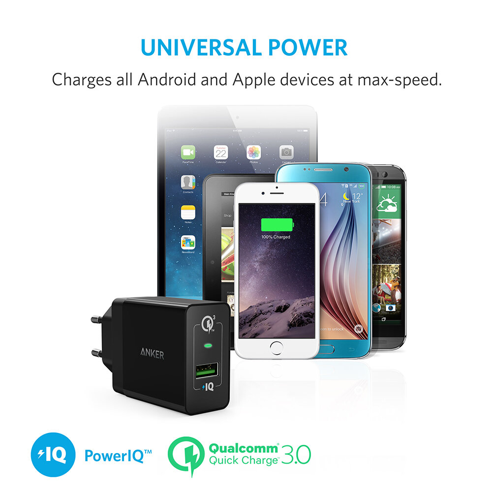 PowerPort+1 - 18W USB-A BLK PowerPort+1 - 18W USB-A EU BLK - Image 4