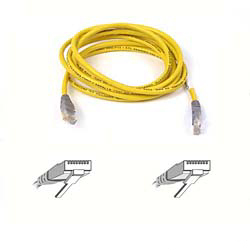 CABLE CROISé RJ45 Jaune/Gris UTP CAT5 MALE/MALE 1M - Image 2