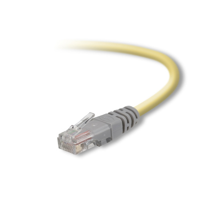 CABLE CROISé RJ45 Jaune/Gris UTP CAT5 MALE/MALE 3M - Image 2