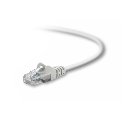 CABLE RJ45 LISSE UTP Blanc CAT5 MALE/MALE 2M - Image 2