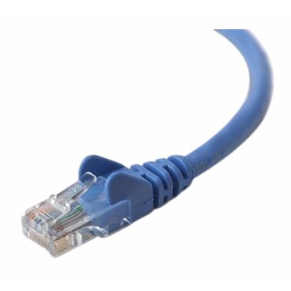 CABLE RJ45 LISSE UTP CAT5 Bleu MALE/MALE 5M - Image 2