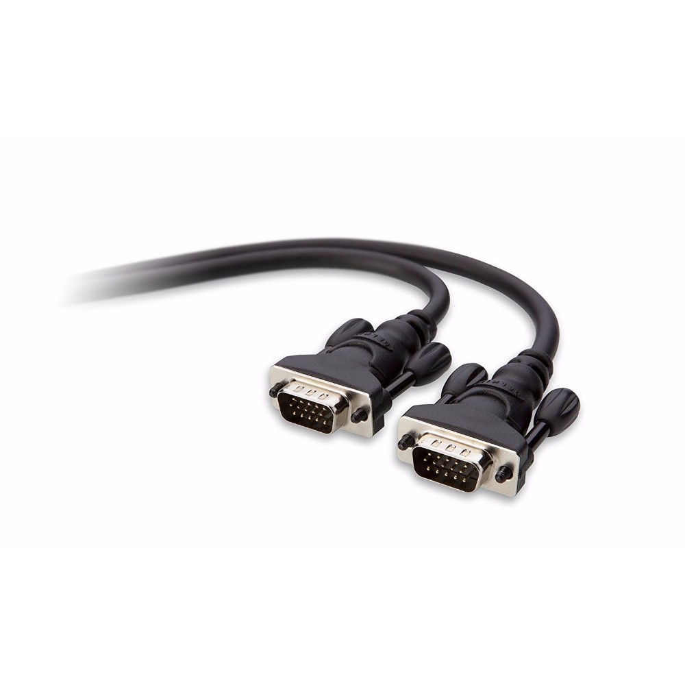 CABLE POUR MONITEUR VGA Noir HDDB15 MALE/MALE 5M