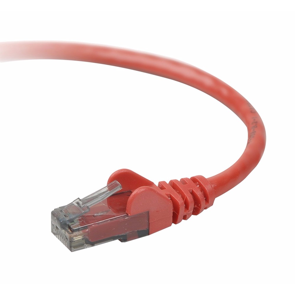 CABLE RJ45 LISSE UTP Rouge CAT6 MALE/MALE 3M - Image 2