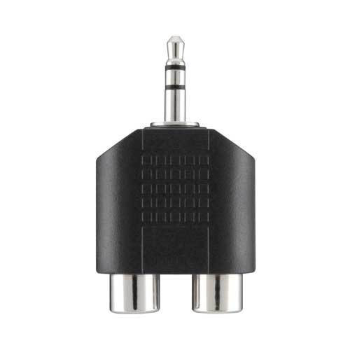 ADAPT AUDIO M F PORT-Noir 2xRCA 3.5mm NICKEL - Image 2