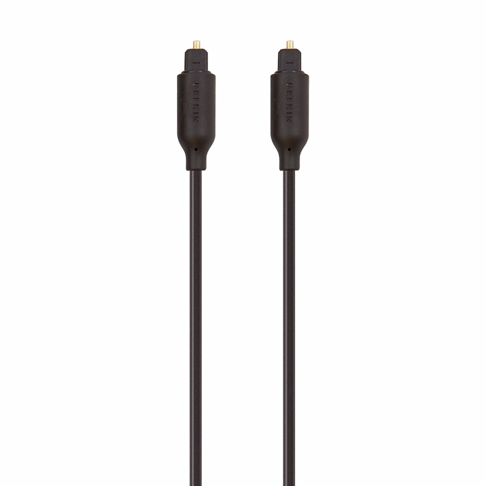 CABLE TOSLINK NOIR CONNECTEURS MALES PLAQUéS OR 1