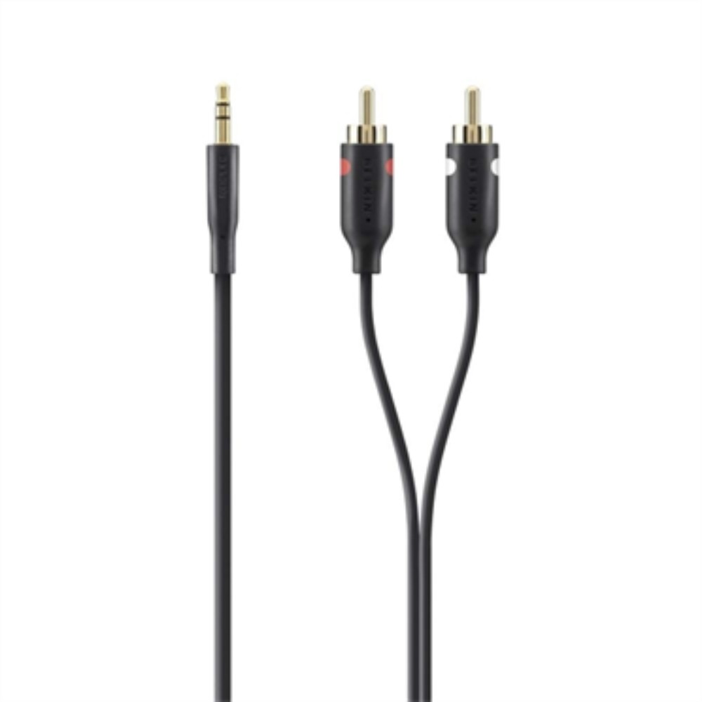 CBL AUDIO M M 5M PORT-Noir 2xRCA 3.5mm OR