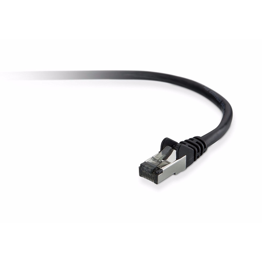 CABLE CAT5E STP RJ45M M 2M BLK PATCH SNAGLESS