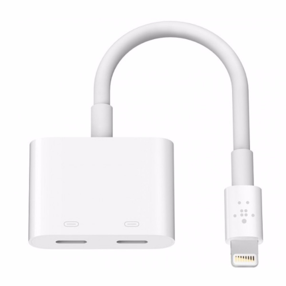 3.5 MM AUDIO+ LIGHTNING Blanc Iphone 7 7+ SE 6S 6S+