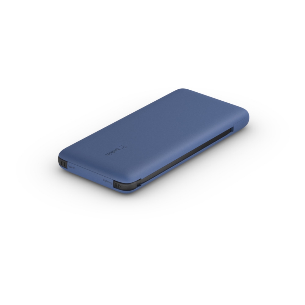 Batterie externe (PowerBank) avec 2 connecteurs de sortie BoostCharge Plus - Bleu nuit
