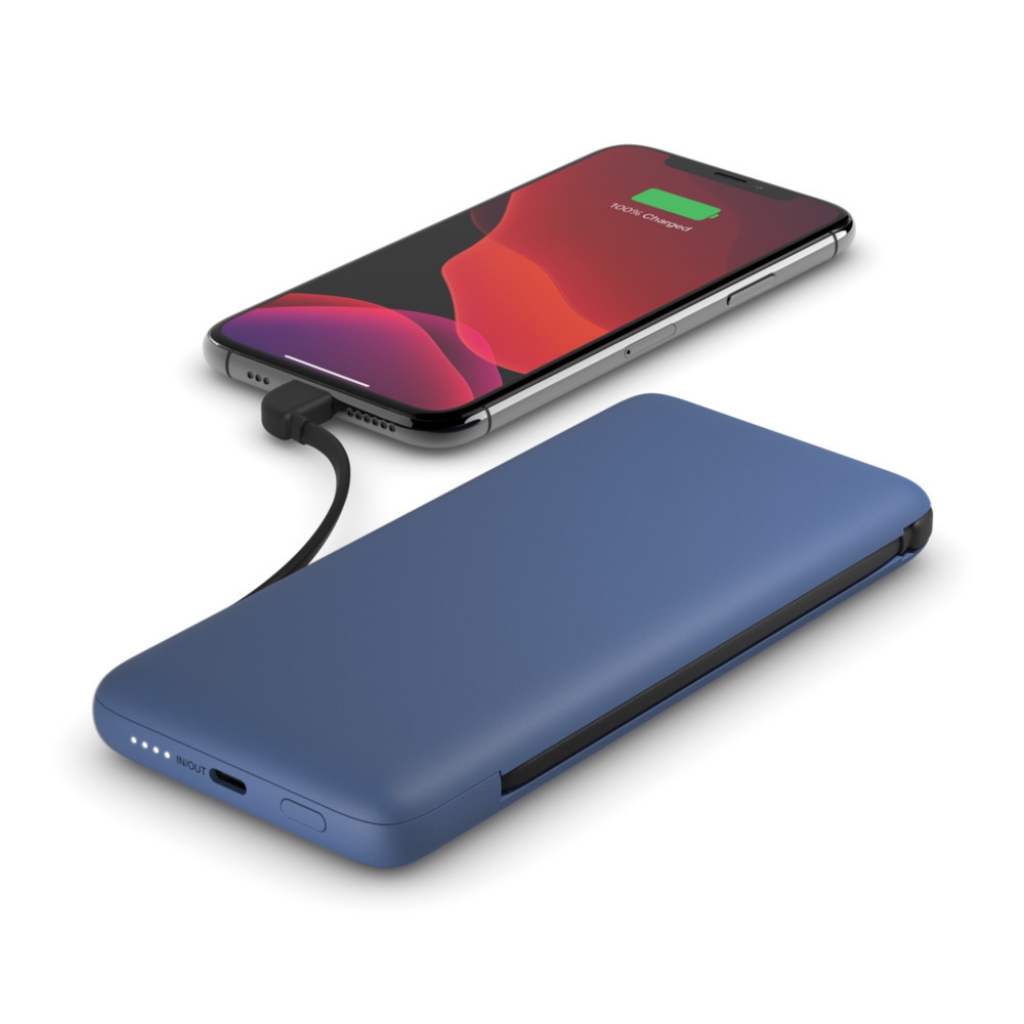 Batterie externe (PowerBank) avec 2 connecteurs de sortie BoostCharge Plus - Bleu nuit - Image 2