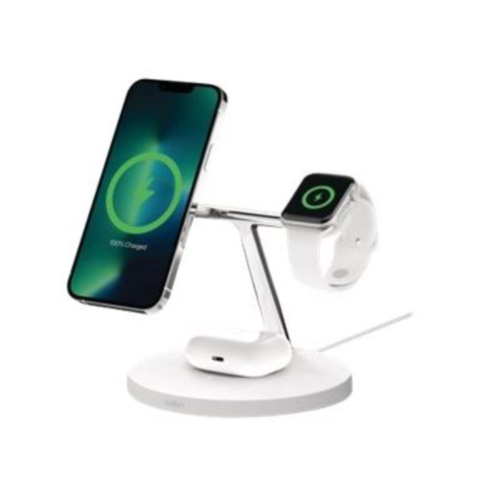 Station charge 3-en-1 blanc Magsafe 15 Watt - Image 2