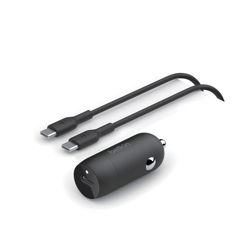 Chargeur voiture 30w USB-C Câble PVC 1m C-C