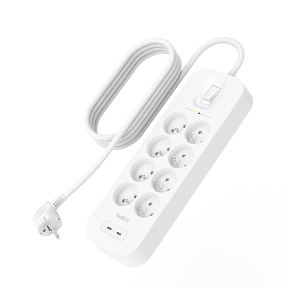 Belkin Parafoudre 8prises 900J 2 ports usb-c - Image 3