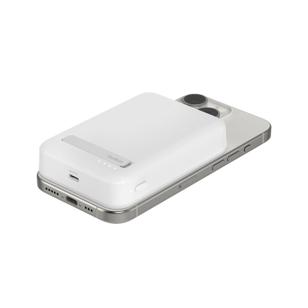 Batterie externe magnétique 10K, Qi2, 15W, blanc