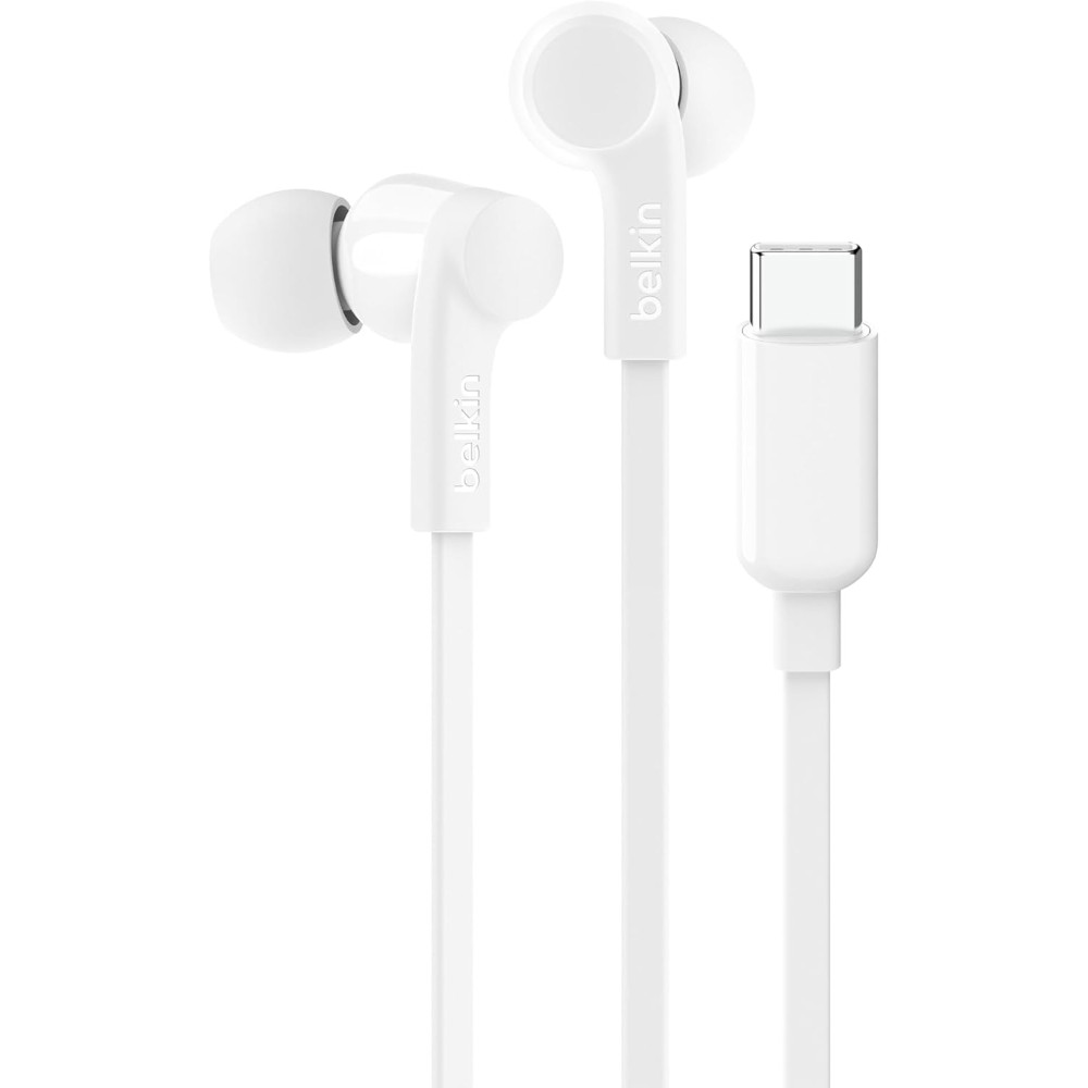 Écouteurs filaires USB-C Blanc