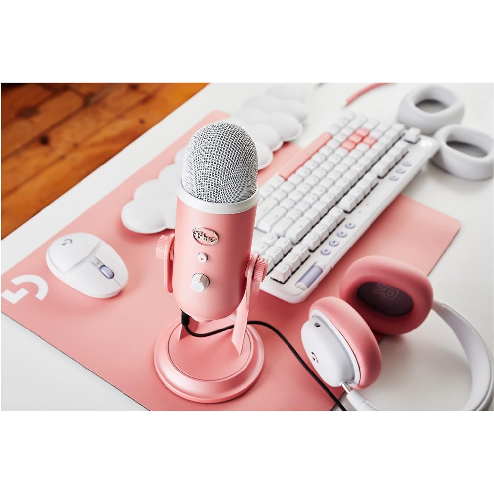 BLUE YETI USB MIC SWEET PINK MICROPHONE GAMING - Image 2