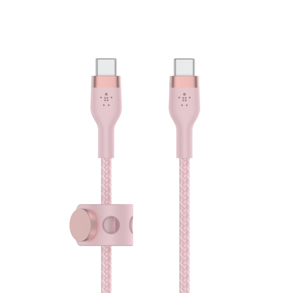 Cbl Si tressé USB-C X2 1M blc Belkin Cbl Silicone tressé US - Image 3