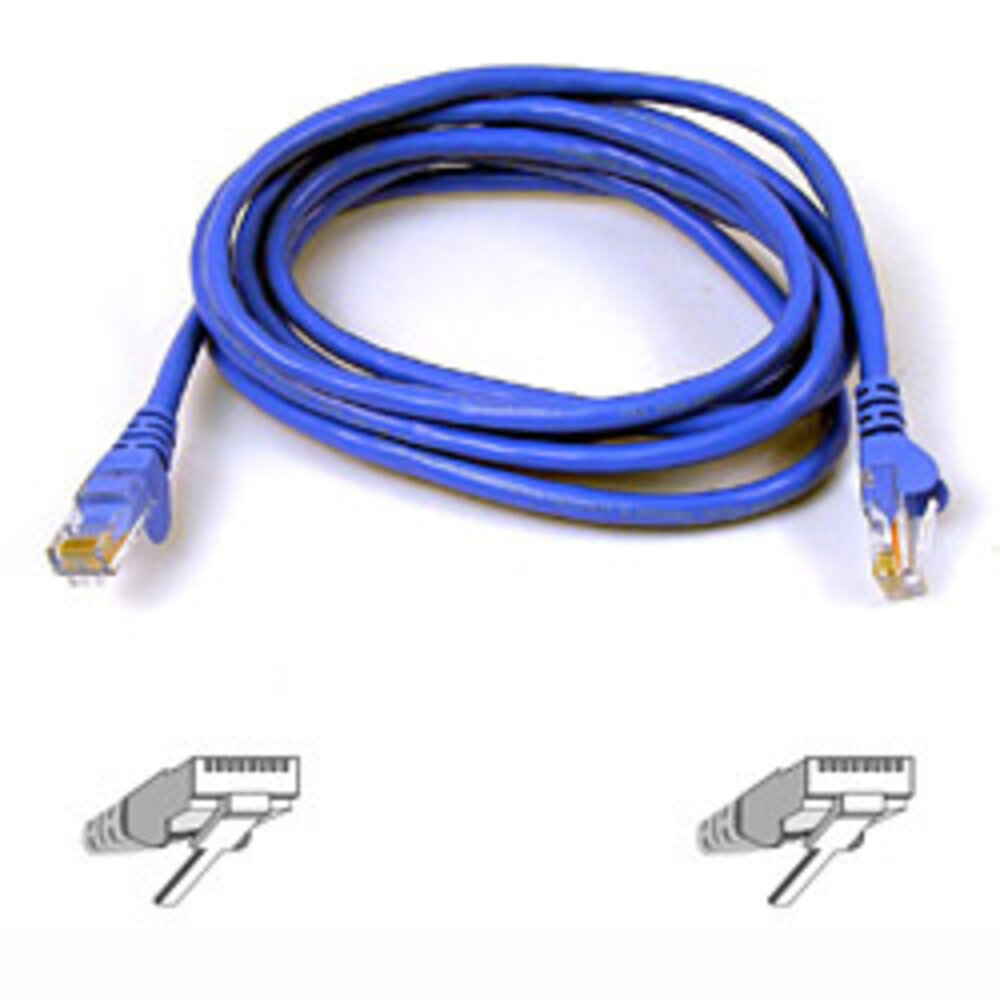CABLE RJ45 LISSE UTP Bleu CAT6 MALE/MALE 50CM - Image 3