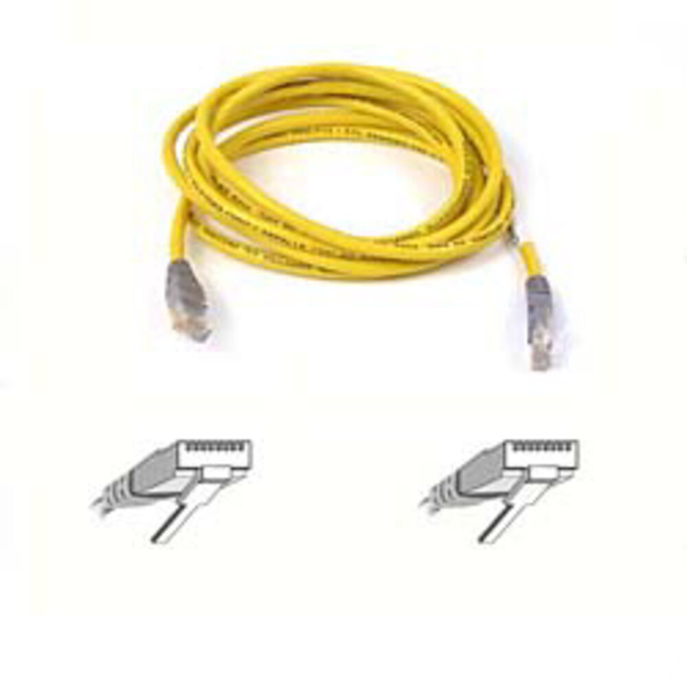 CABLE CROISé RJ45 Jaune/Gris UTP CAT5 MALE/MALE 1M - Image 3