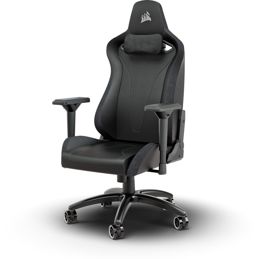 TC200 LEATHERETTE FIT BLACK CHAISE GAMING - Image 3