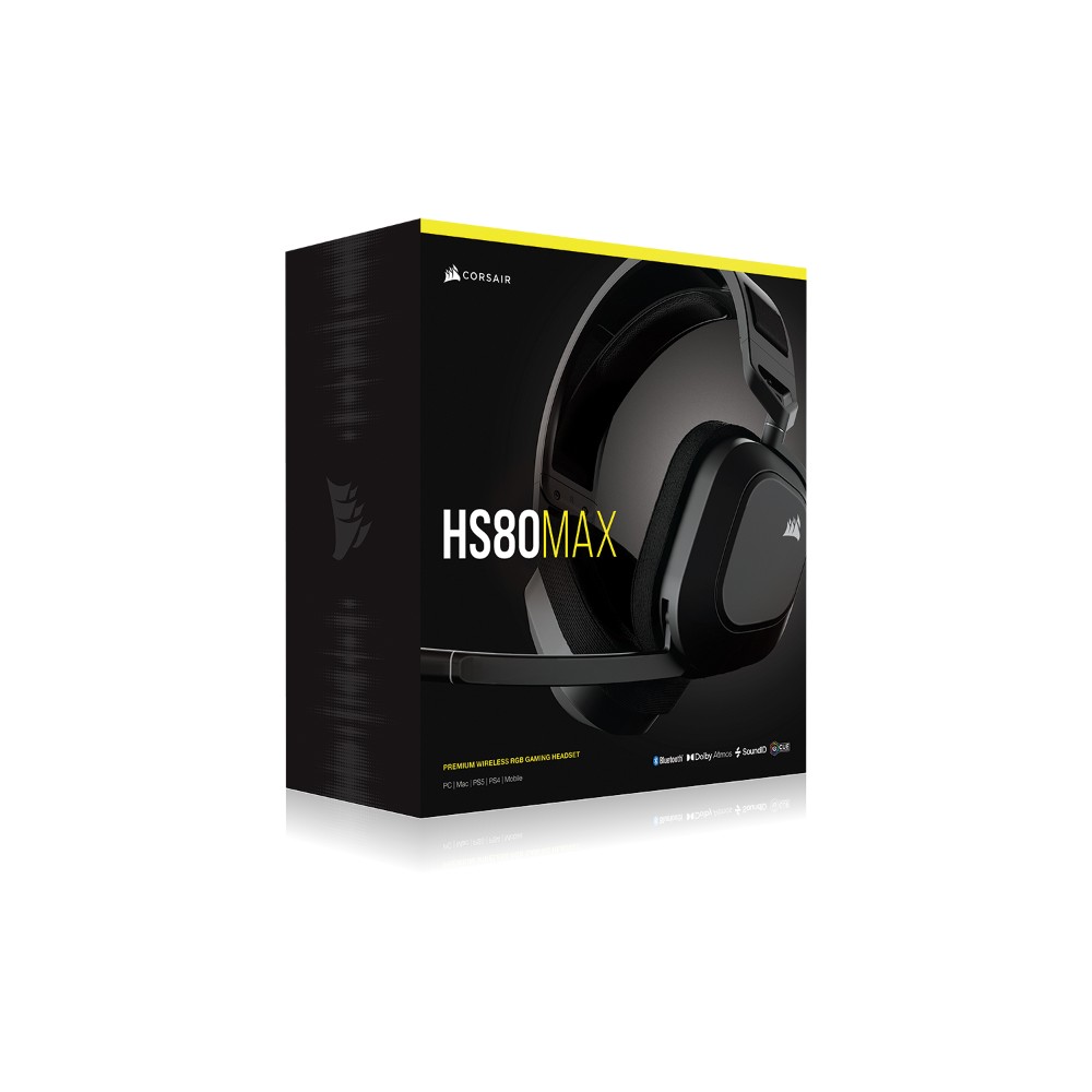 HS80 MAX WIRELESS CARBON Casque Gaming sans fil gris - Image 3