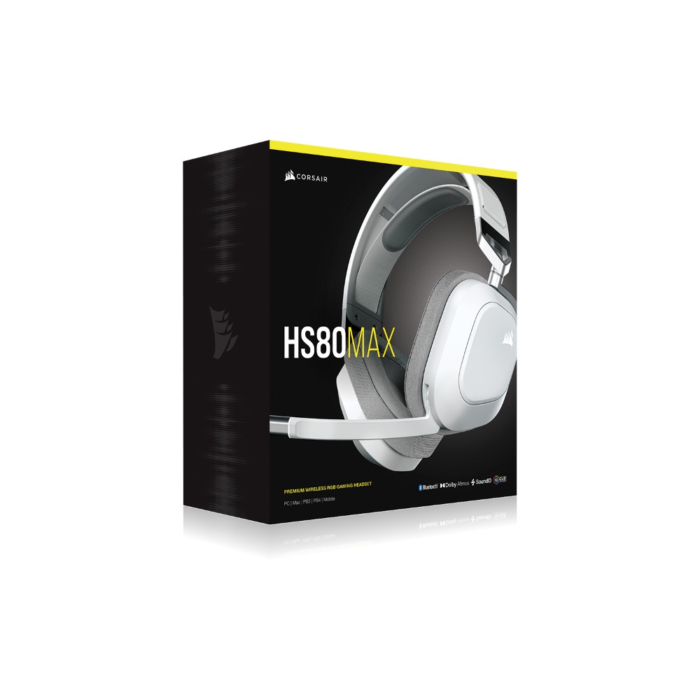 HS80 MAX WIRELESS WHITE Casque Gaming sans fil Blanc - Image 4