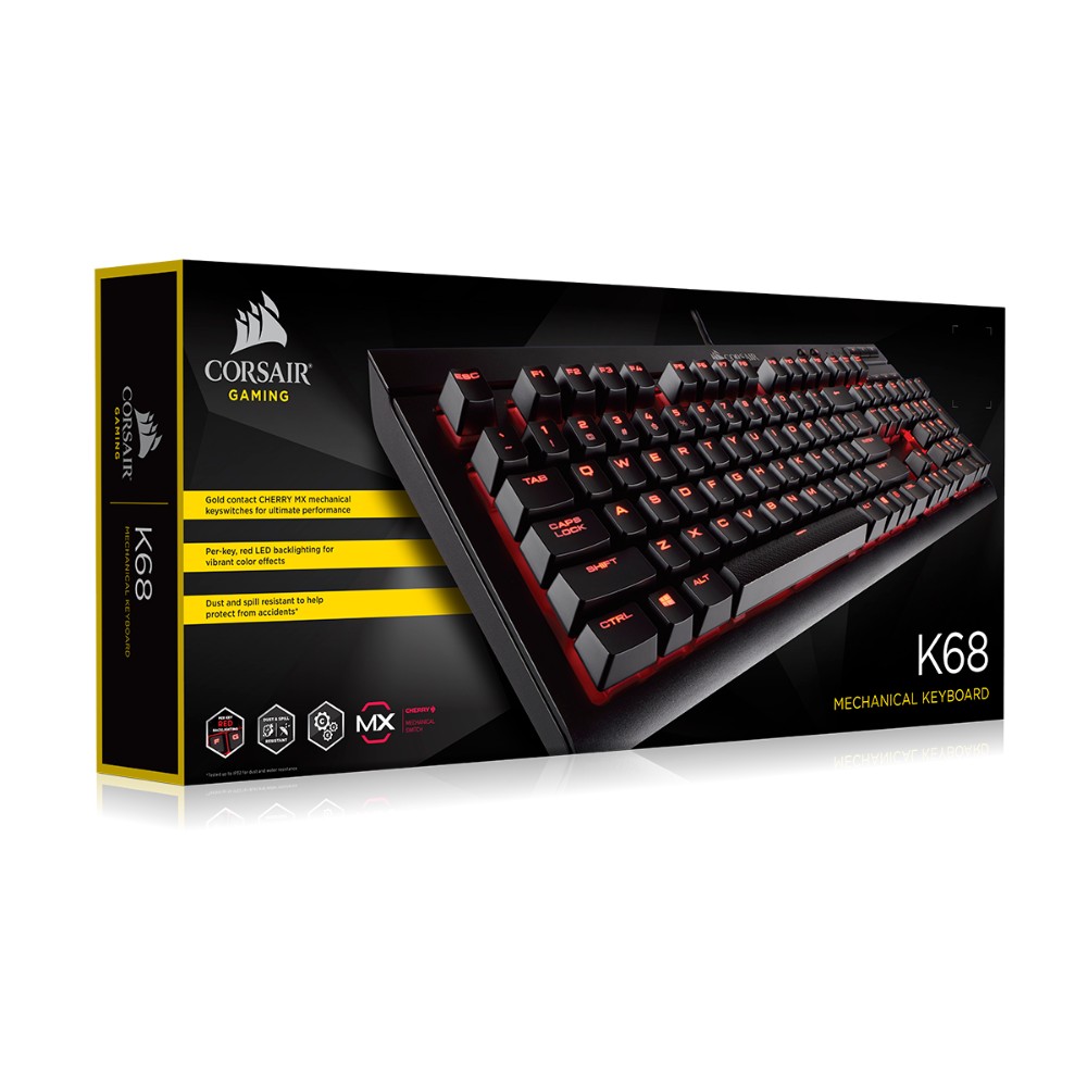 CLAVIER K68 LED MX RED CLAVIER GAMING
