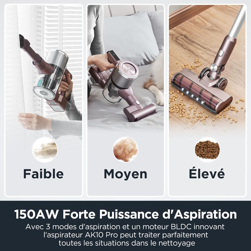 Aspirateur-balai sans fil pliable AKA10 pro - Image 2