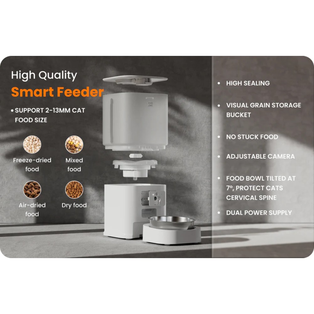 Distributeur de croquettes automatique intelligent pour chats - Image 3