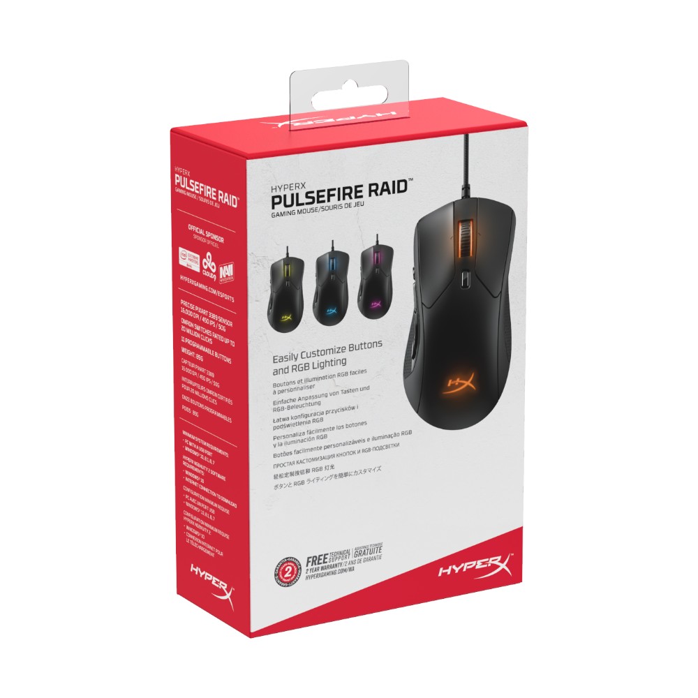 Souris optique gaming Pulsfire Raid - Noir - Image 2