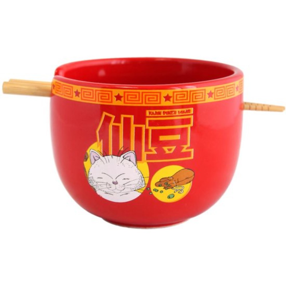 DRAGON BALL Ramen Bowl Red Cat with Chopstick 470ml