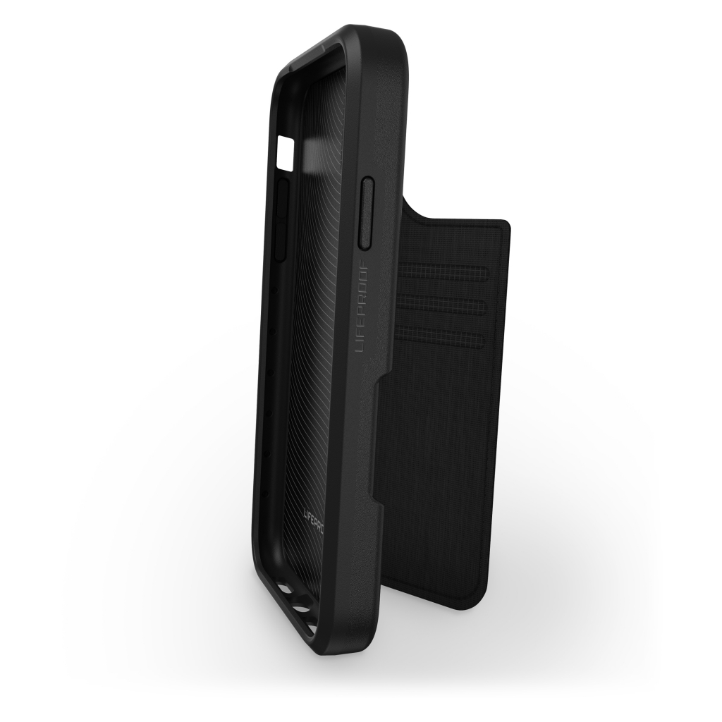 WALLET CASE IPHONE 11 NOIR coque renforcée 2 emplacements - Image 2