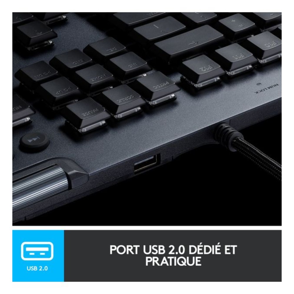 G815 LIGHTSYNC CLICKY Carbon Clavier mécanique gaming - Image 2