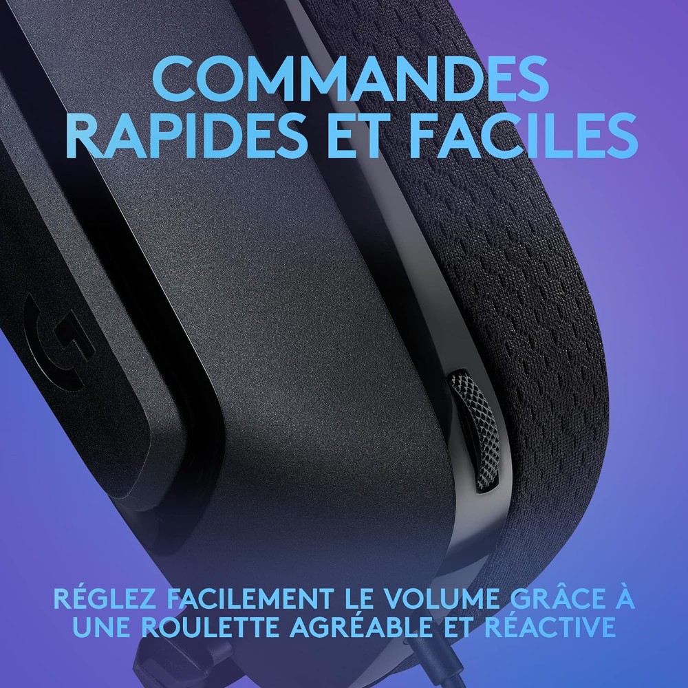 G335 WIRED GAMING - BLACK CASQUE + EMBOUT MOUSSE - Image 4