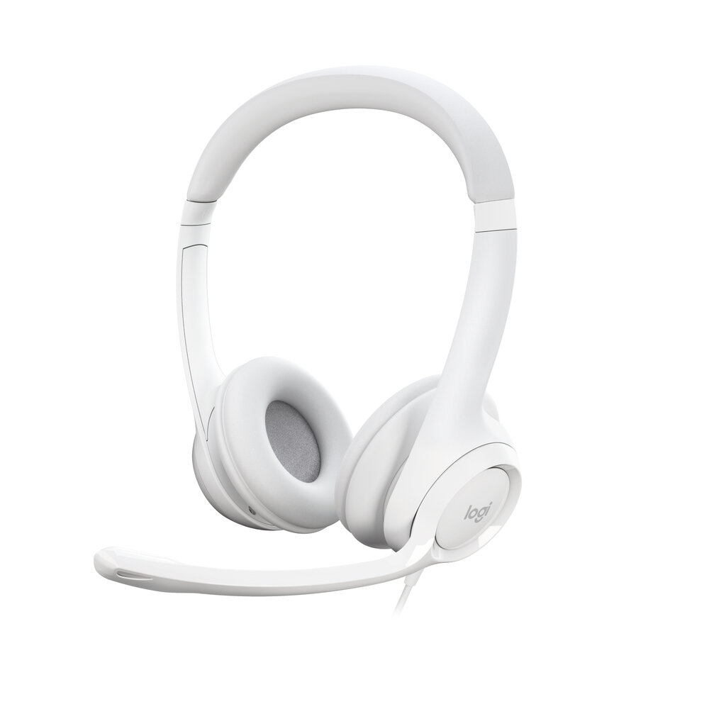 H390 USB Comput Headset White Casque micro USB - Image 4
