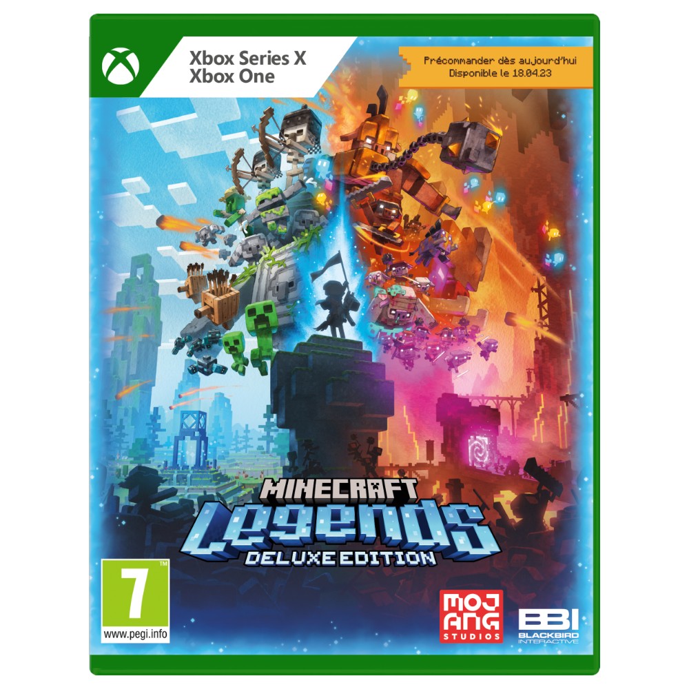 Jeu DVD Xbox Minecraft Legends édition Deluxe pour console Xbox Series X & One