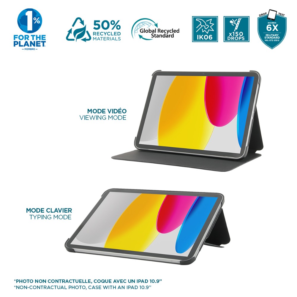 RE.LIFE for iPad Air 11 M2 BK IPAD AIR- Black - 50% RECYCLED - Image 3