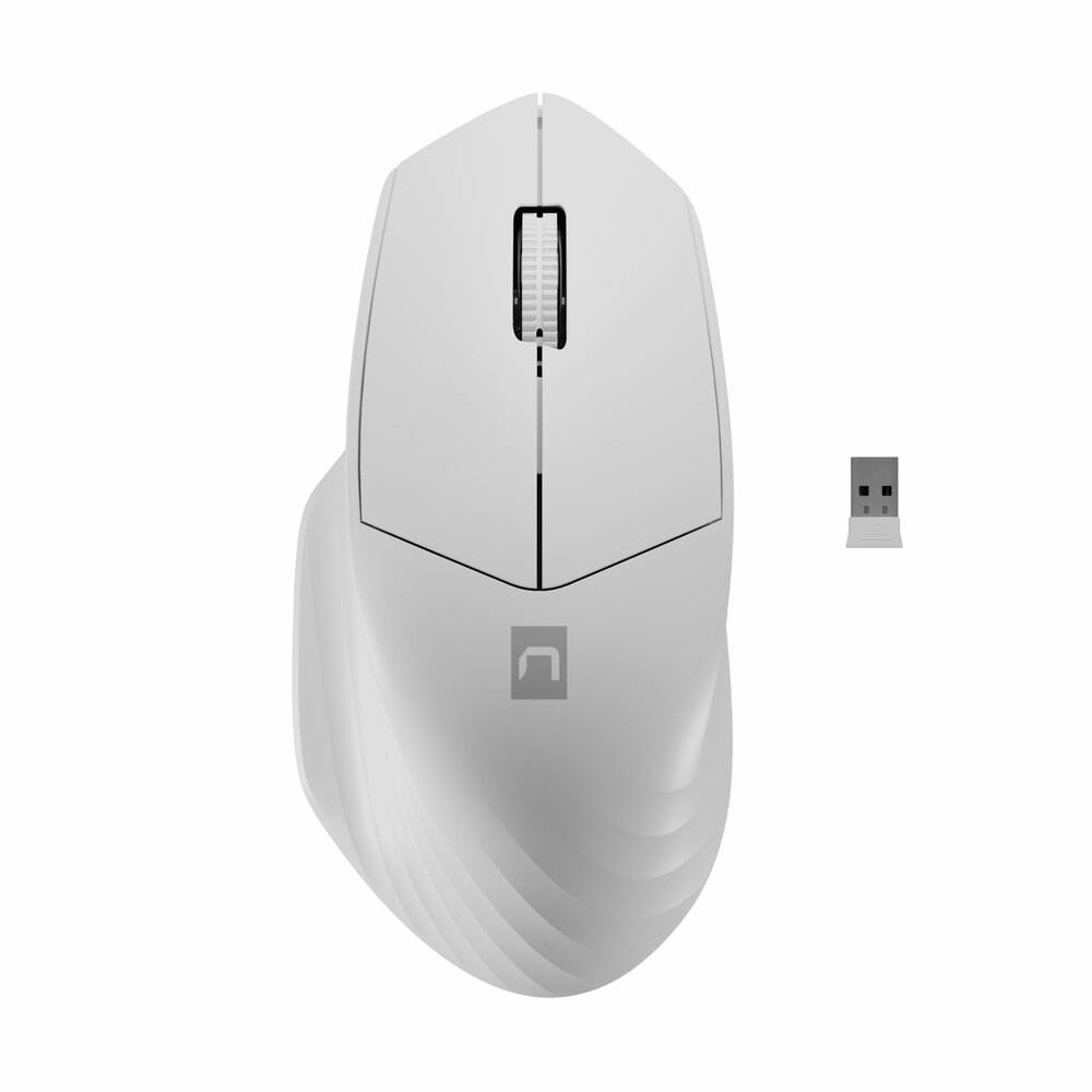 Souris sans fil SISKIN 2 Grise Souris ergonomique Bt 2.4Ghz