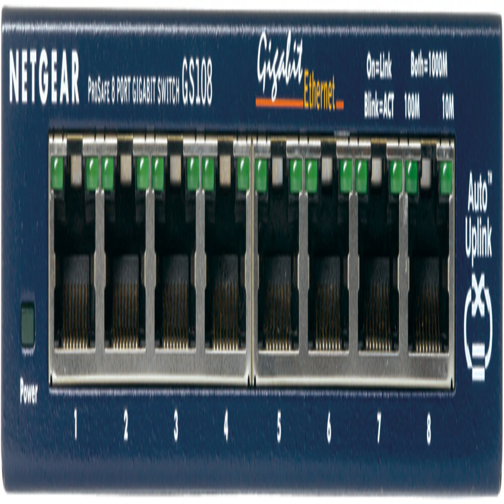 Switch réseau Gigabit RJ45 8 ports ProSAFE GS108GE - Bleu - Image 3