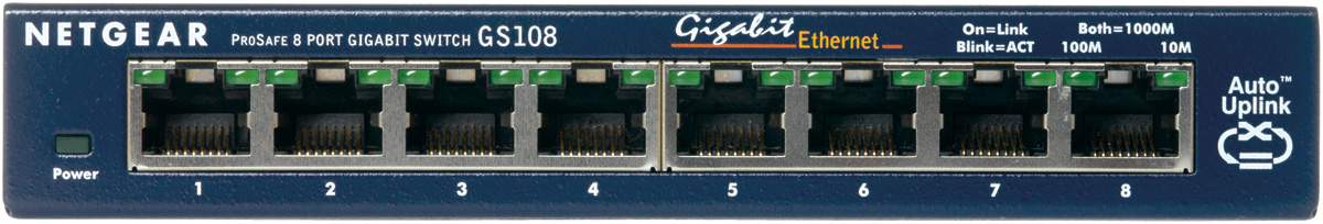 Switch réseau Gigabit RJ45 8 ports ProSAFE GS108GE - Bleu - Image 2