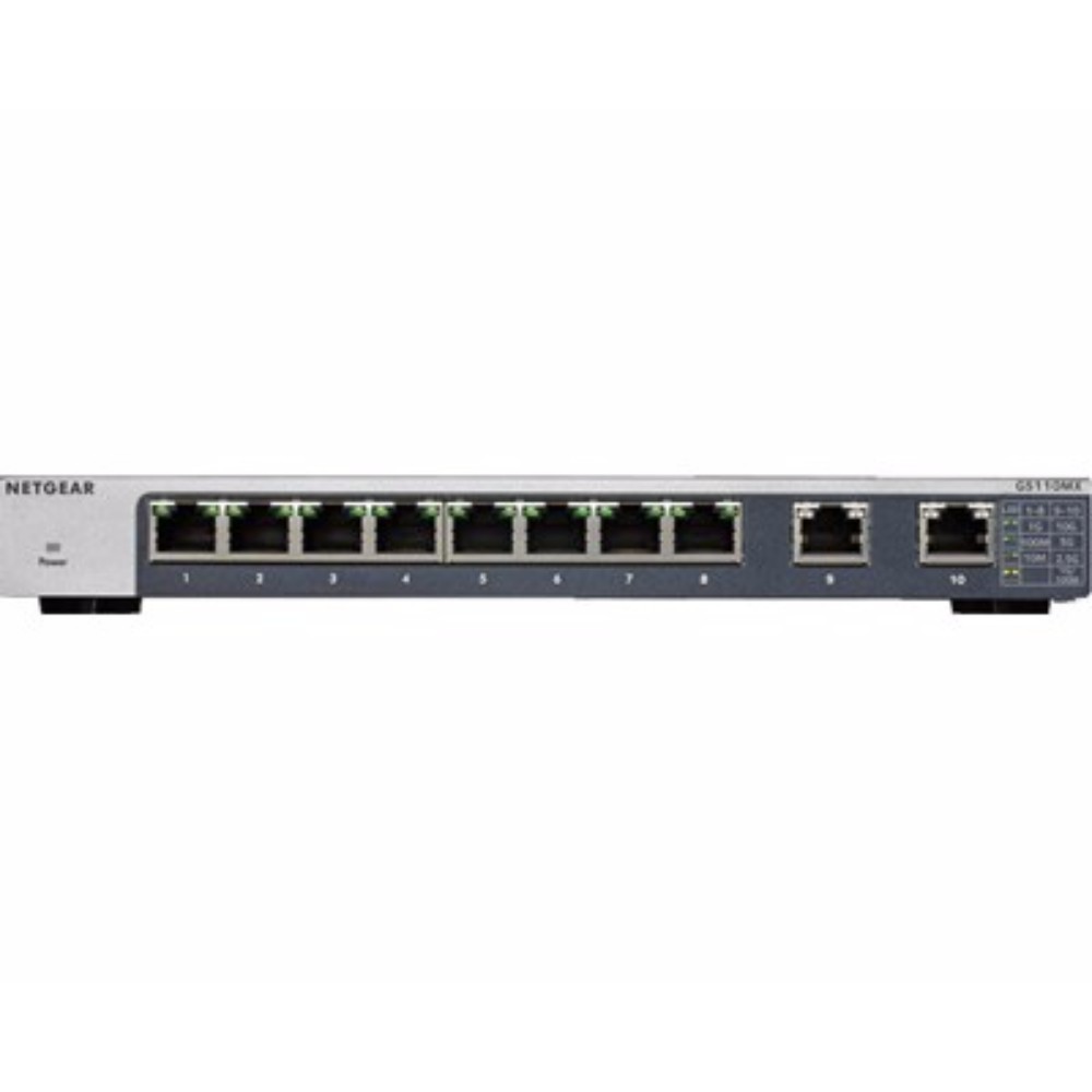 SWITCH NON MANAGEABLE 8 PORTS Gigabit 2 ports 10Gigabit/Mult