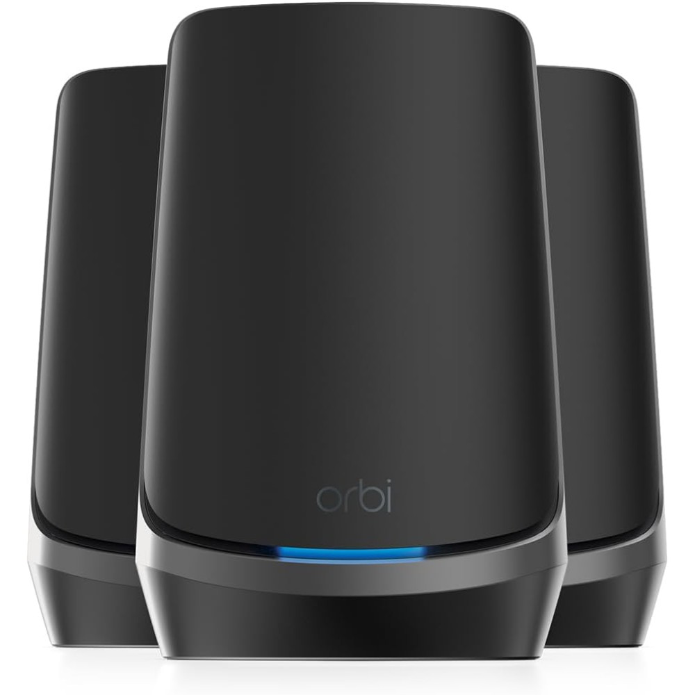 Système Wi-Fi Mesh 6E (routeur + 2 rallonges) Orbi (jusqu'à 6500 pieds carrés, Multi-bande