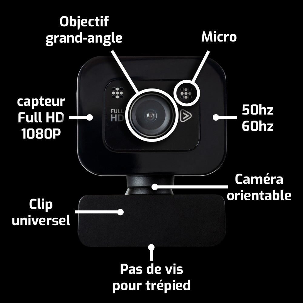 Webcam gaming haute définition CS-30 - Noir - Image 4