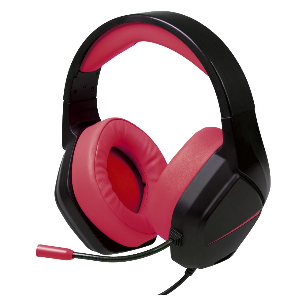 Casque-micro gaming CM-5 pour Nintendo Switch - Noir & Rouge