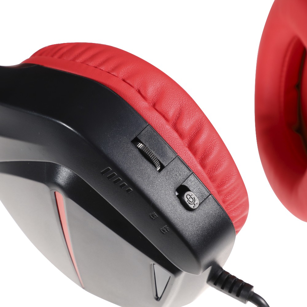 Casque-micro gaming CM-5 pour Nintendo Switch - Noir & Rouge - Image 4