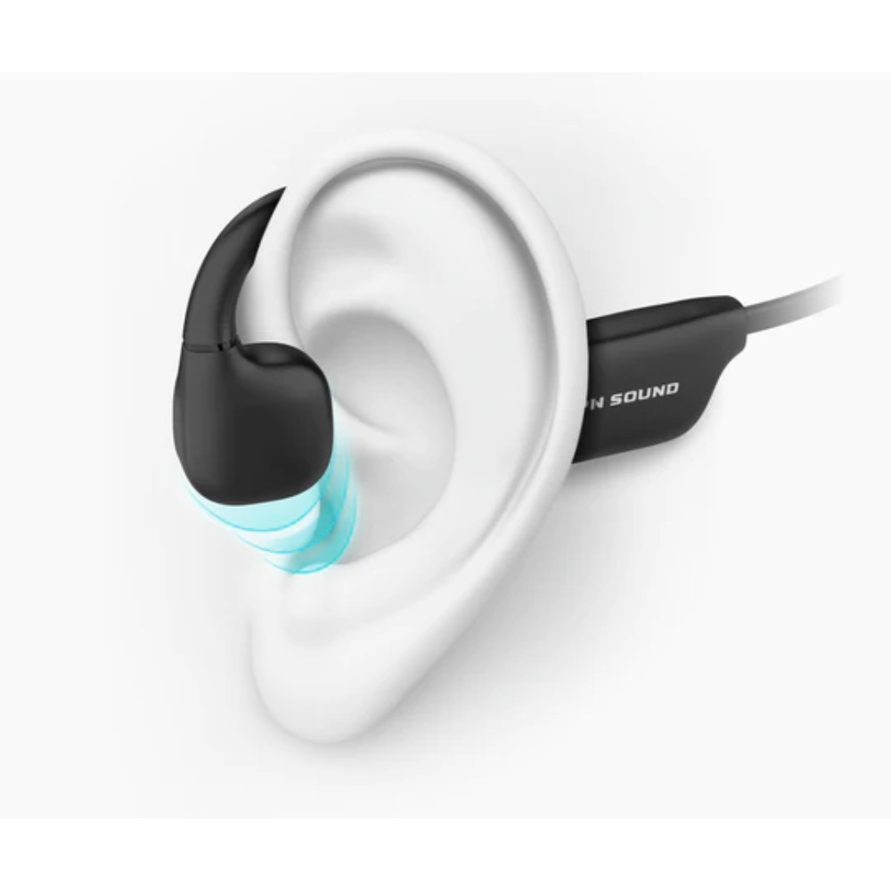 Casque sans fil (Bluetooth) à conduction osseuse avec microphone Osso - Noir - Image 2