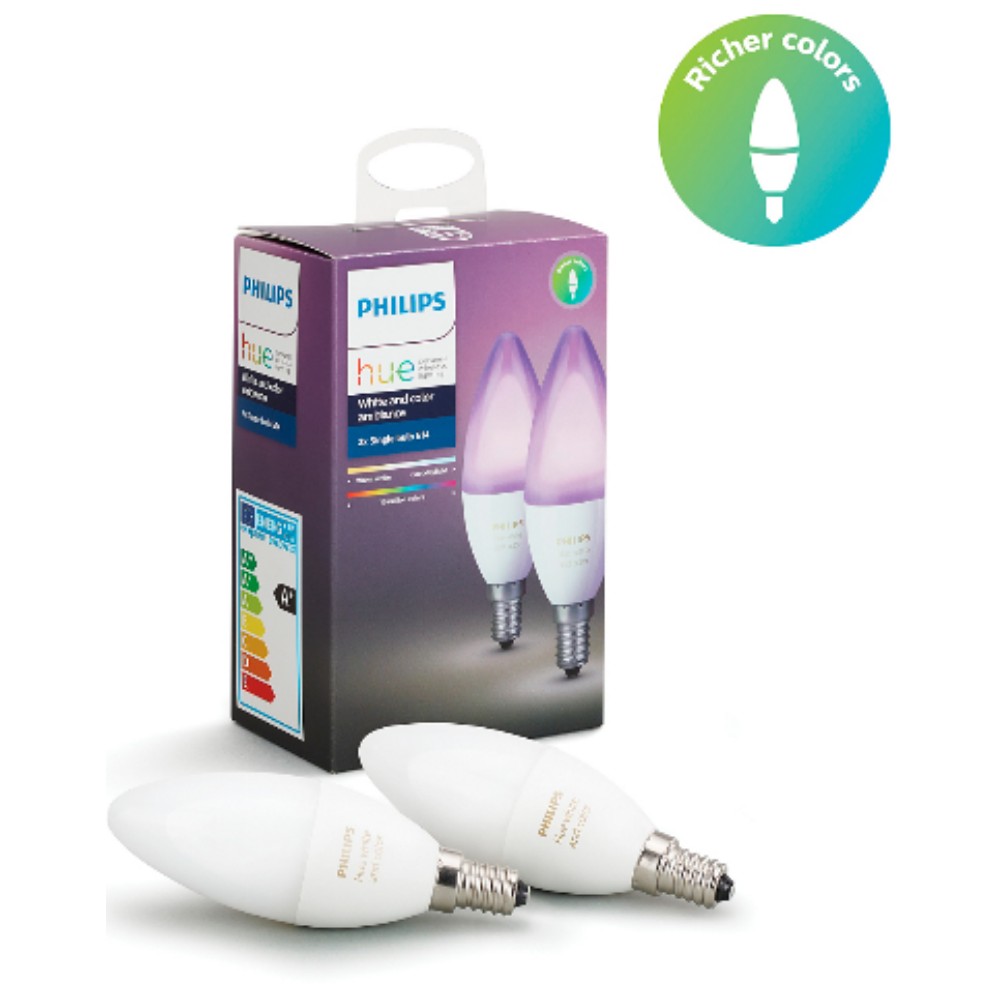 HWCA PACK FLAMME E14X2 Hue White Color Ambiance